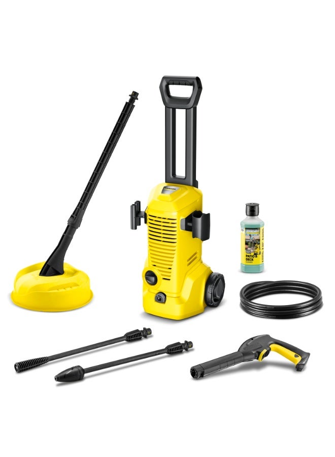 Kärcher K2 Premium Home Pressure Washer – 110 Bar, 1400W, Home Kit Included (Surface Cleaner & Patio Detergent), Dirt Blaster, Quick Connect System - Image 1